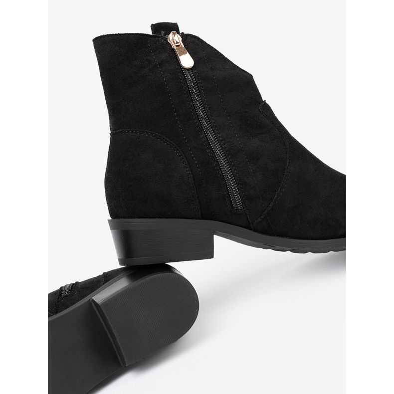 Seastar Bottes noires en daim bottes de cowboy 1