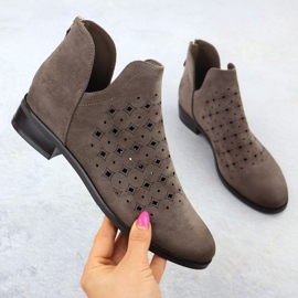 Bottes ouvertes des femmes, beige, beige Vinceza 58608 1 Bottes ouvertes des femmes, beige, beige Vinceza 58608 1