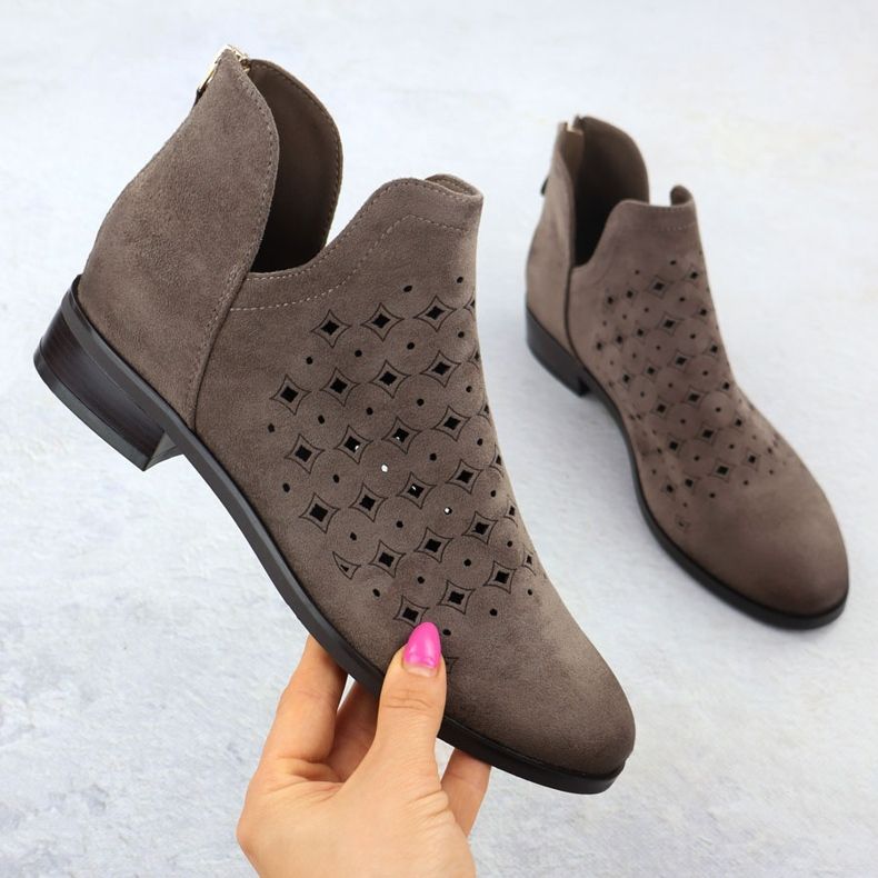 Bottes ouvertes des femmes, beige, beige Vinceza 58608 1 Bottes ouvertes des femmes, beige, beige Vinceza 58608 1