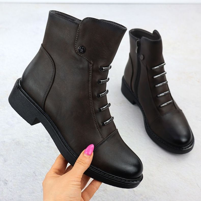 Bottes de femmes isolées brunes jezzi asa252-5 1