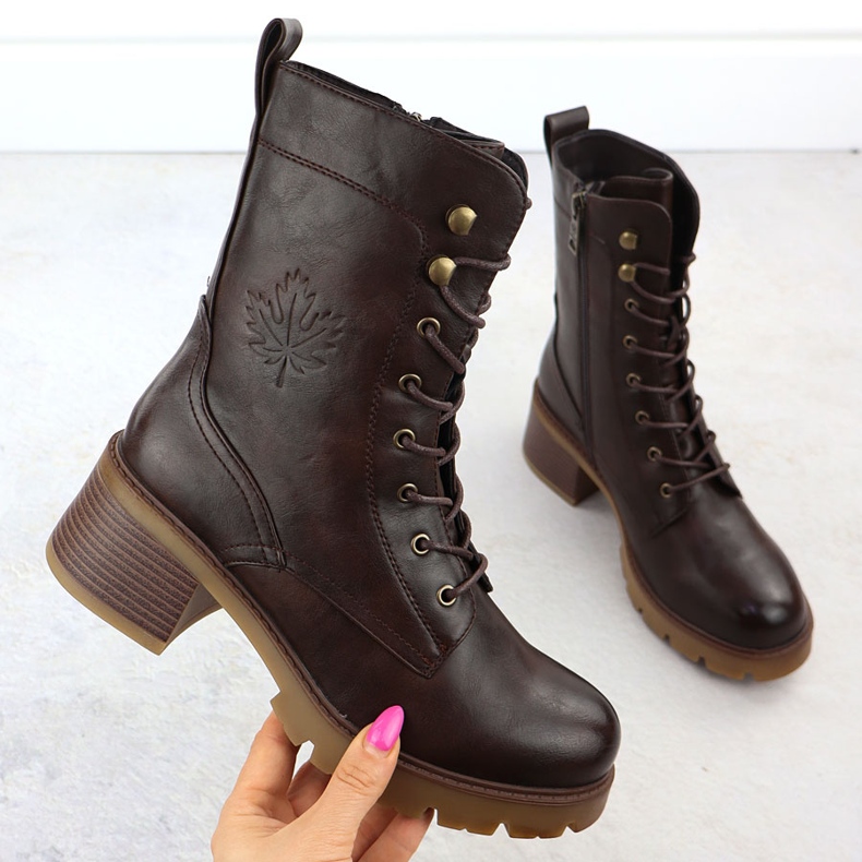 Bottes pour femmes sur le brun Vinceza 89136 1