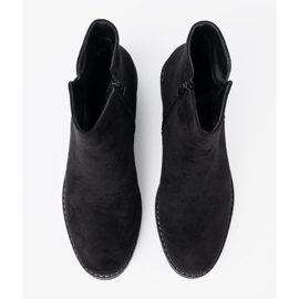 Shelvt Bottes noires simples avec un talon confortable le noir 4