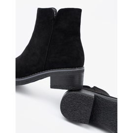 Shelvt Bottes noires simples avec un talon confortable 2