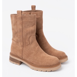 Shelvt Bottes de camec minimalistes en daim doux 2