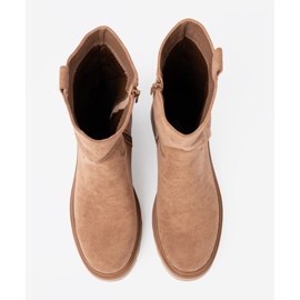Shelvt Bottes de camec minimalistes en daim doux 3