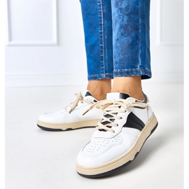 Sneakers Marcella des femmes blanches et blanches 2