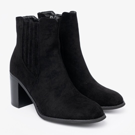 Shelvt Bottines en daim noires le noir 3