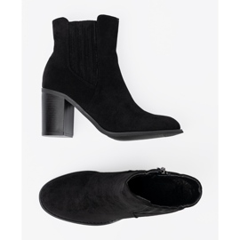 Shelvt Bottines en daim noires le noir 5