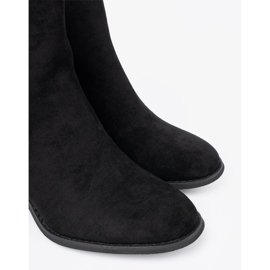 Shelvt Bottines en daim noires 1