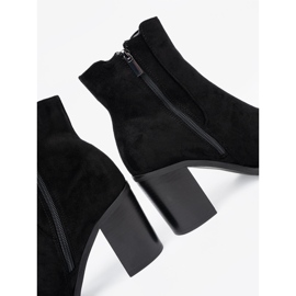 Shelvt Bottines en daim noires le noir 2