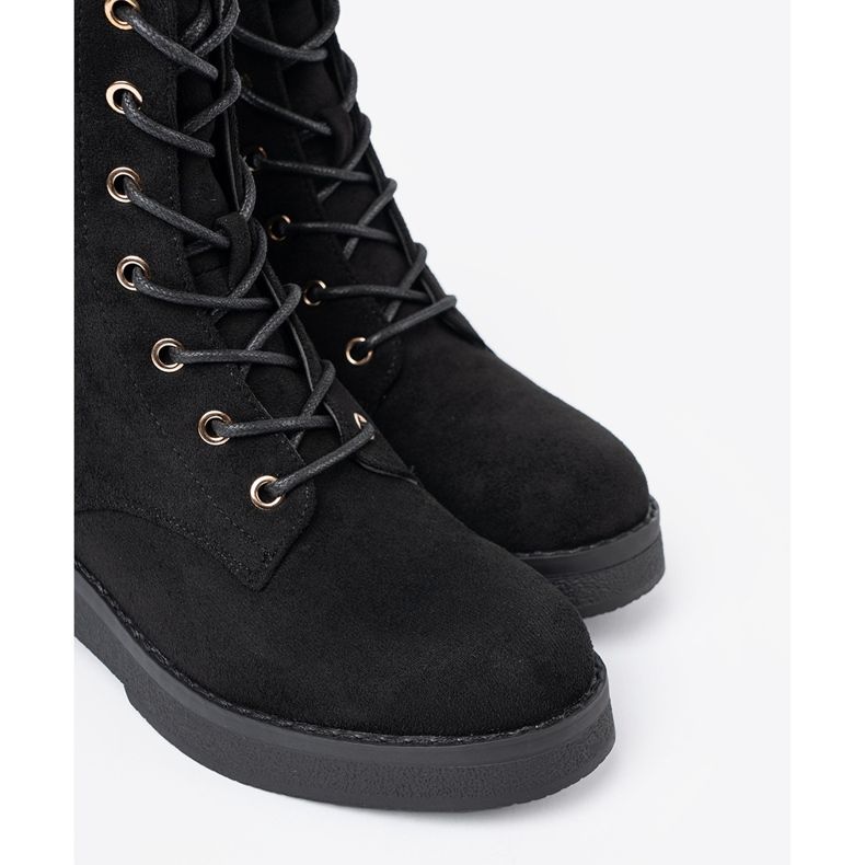 Shelvt Travailleurs noirs confortables sur une semelle plate le noir 1 Shelvt Travailleurs noirs confortables sur une semelle plate le noir 1