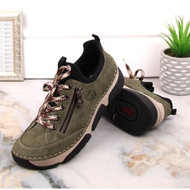 Chaussures Rieker confortables W RKR610 vert 9