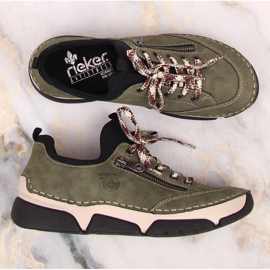 Chaussures Rieker confortables W RKR610 vert 11