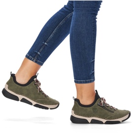 Chaussures Rieker confortables W RKR610 vert 12