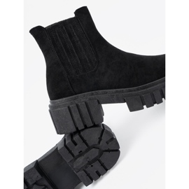 Shelvt Bottes noires élégantes sur la plate-forme 1