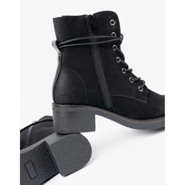 Shelvt Bottes en dentelle noire à thèmes basse 1