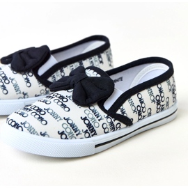 Baskets pour enfants blancs avec un arc missile blanche 1