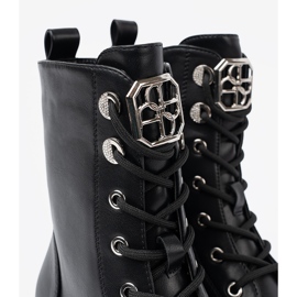 Shelvt Sacs à lacets noirs avec une décoration métallique 1