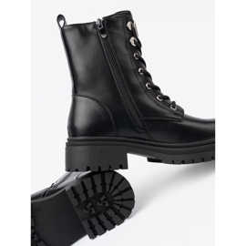 Shelvt Sacs à lacets noirs avec une décoration métallique 2