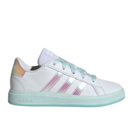Adidas Grand Court Lifestyle Lace Tennis Jr Jr6097 Chaussures blanche 1