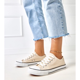 Baskets de zurhat féminines classiques beige 1