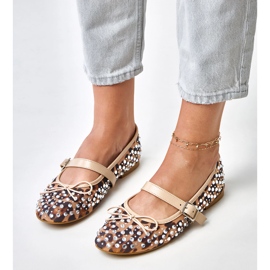 Ballerines en maille léopard avec cristaux elasid multicolore 4