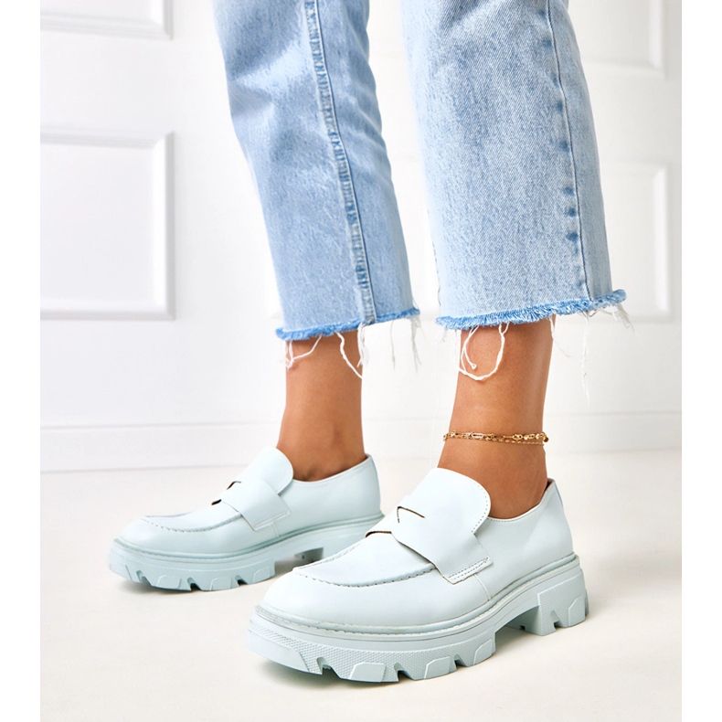 Mandards des femmes bleues à partir de l'éco-cuir kirna 1