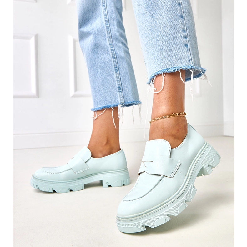 Mandards des femmes bleues à partir de l'éco-cuir kirna 2