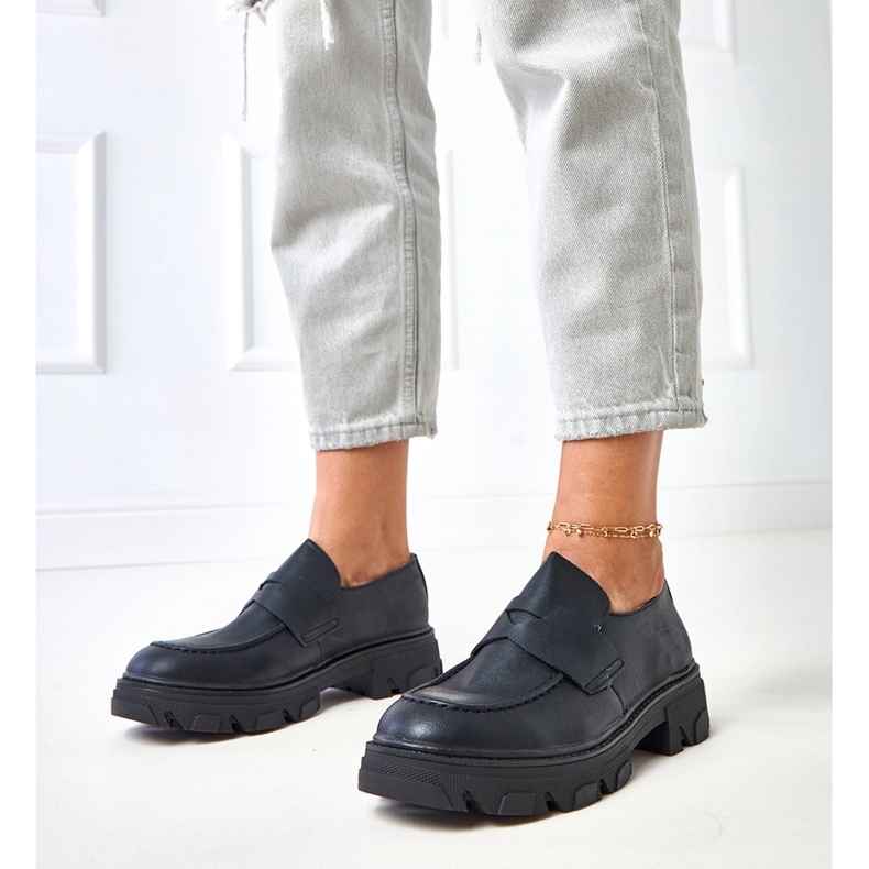 Mocasins Mathered Mathered Black Kirna le noir 1