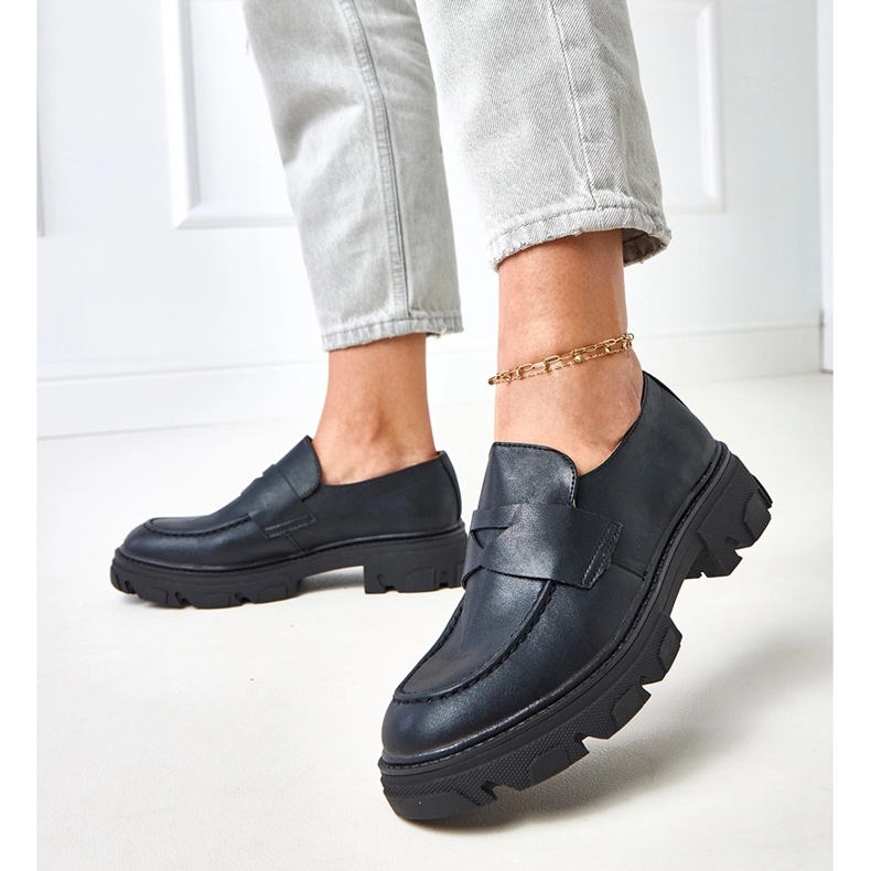 Mocasins Mathered Mathered Black Kirna le noir 2