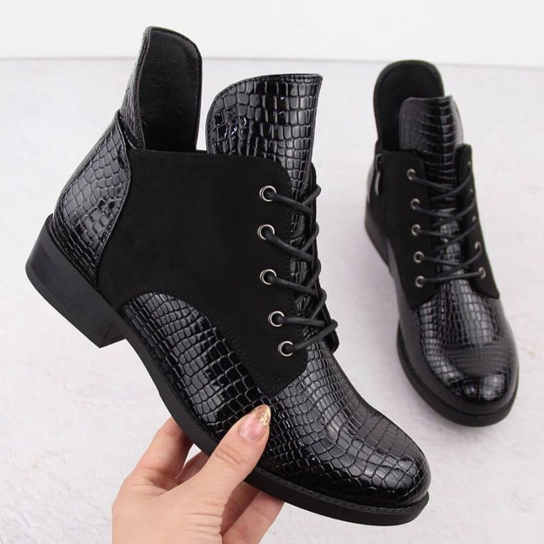 Vinceza Vincez Boots en 16477 Jan348a le noir 1