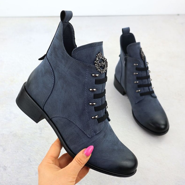 Bottes isolées Jezzi dans ASA198-21 JEZ412E bleu 1