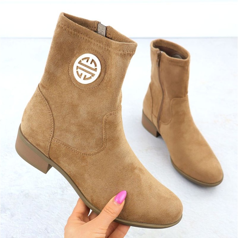 Bottes de daim de Jezzi en 198-28 JEZ432C 1