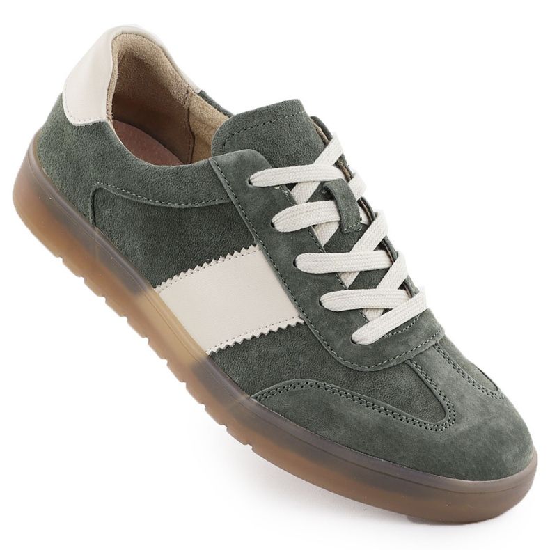 Chaussures en cuir en cuir Khaki Filippo DP6770 vert 1