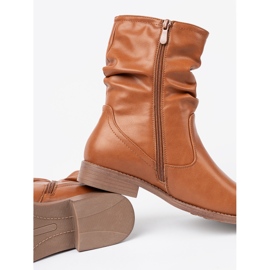 Shelvt Bottes de caramel confortables avec volants 1