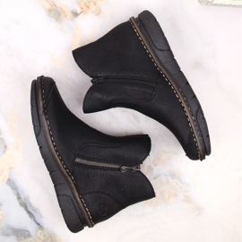Bottes isolées confortables Rieker W RKR612 noir le noir 23