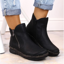 Bottes isolées confortables Rieker W RKR612 noir le noir 24