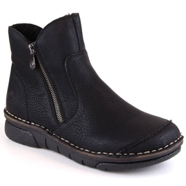 Bottes isolées confortables Rieker W RKR612 noir le noir 25