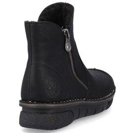 Bottes isolées confortables Rieker W RKR612 noir le noir 28