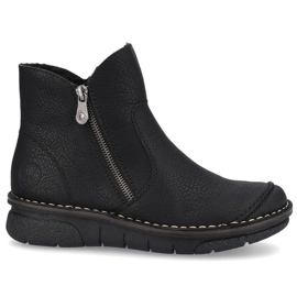 Bottes isolées confortables Rieker W RKR612 noir le noir 33