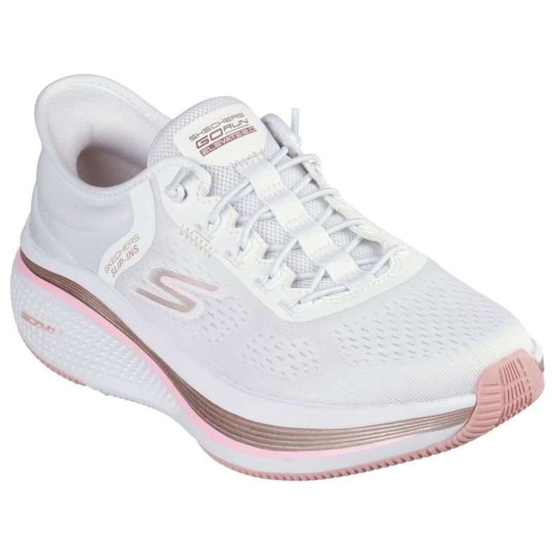 Skechers Slip-InsS: Allez Run Elevate 2.0-Banyan en 129006-WPK blanche 1