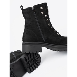 Shelvt Travailleurs noirs élégants avec des cristaux brillants 2