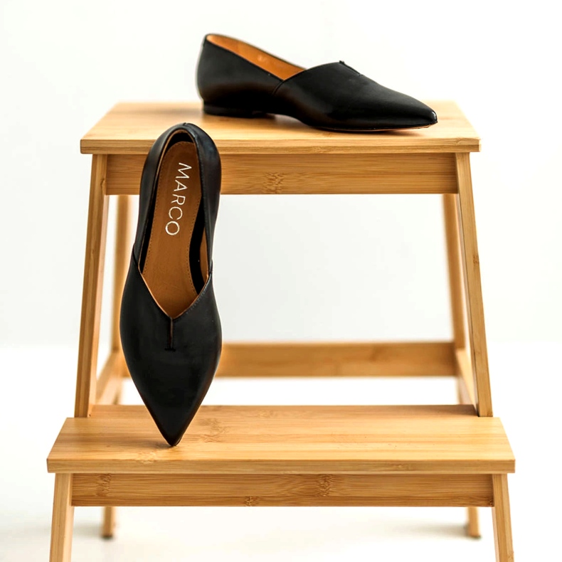 Marco Shoes Ballerinas Black Women Marco 1285 avec une coupe -out le noir 2 Marco Shoes Ballerinas Black Women Marco 1285 avec une coupe -out le noir 2