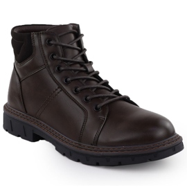Bottes masculines isolées Brown Sliders Vanhorn An71307 brun 1