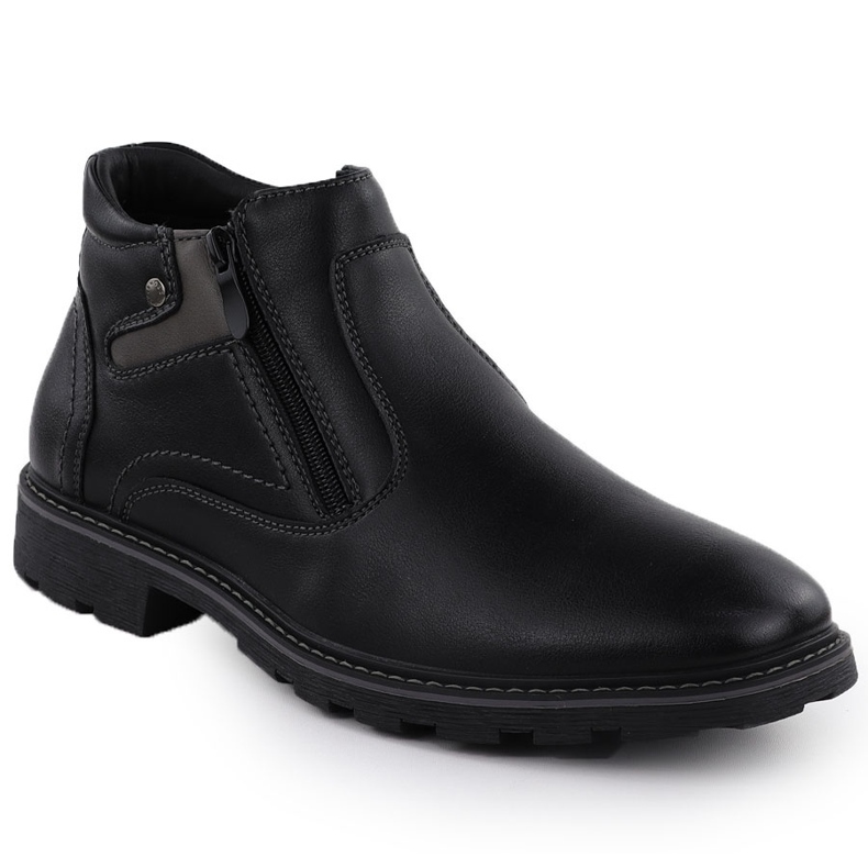 Bottes masculines Bottes isolées pour les curseurs noirs Vanhorn An71309 1