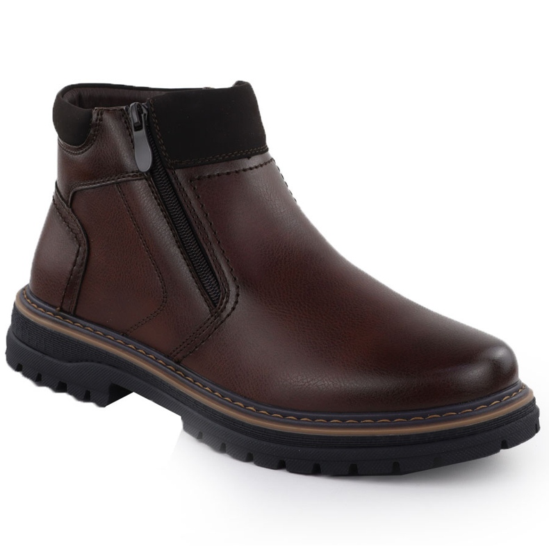 Bottes masculines isolées Brown Sliders Vanhorn An71317 1