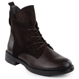 Boots en daim féminin Brown Potocki Z25-SZ12080 brun 1
