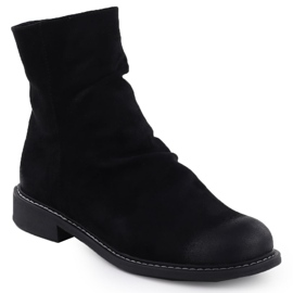 Bottes de daim féminin Black Potocki Z25-SZ12716 noir 1
