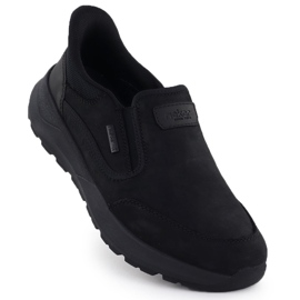 Chaussures en cuir imperméables, Black Rieker Black pour hommes 06052-00 1