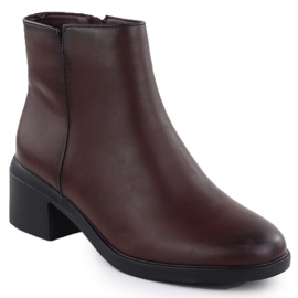 Bottes de femmes isolées sur Bourgogne Sergio Leone BT25239 rouge 1